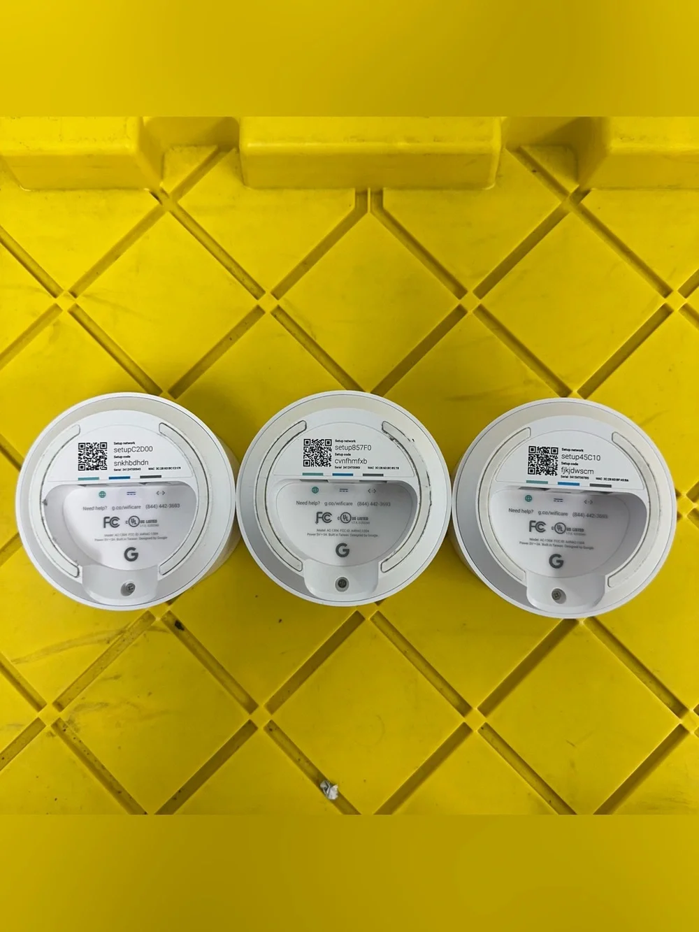 Google Wifi Mesh 3-Pack AC-1304 Whole Home Mesh Wi-Fi System AC1200 Routers